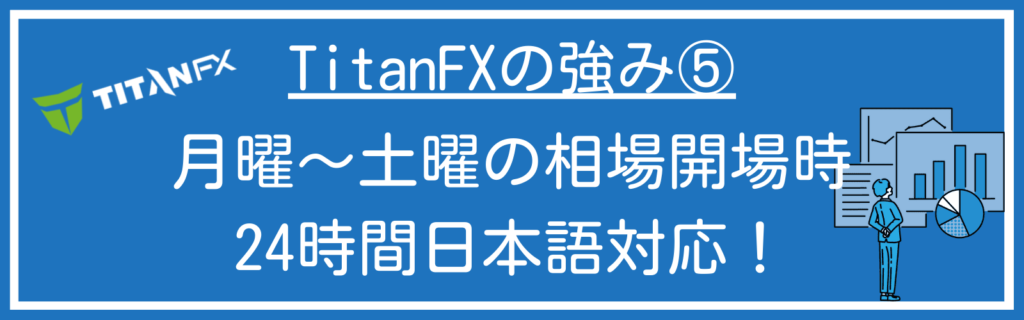 TitanFXの強み⑤：サポート対応は迅速かつ丁寧！ 